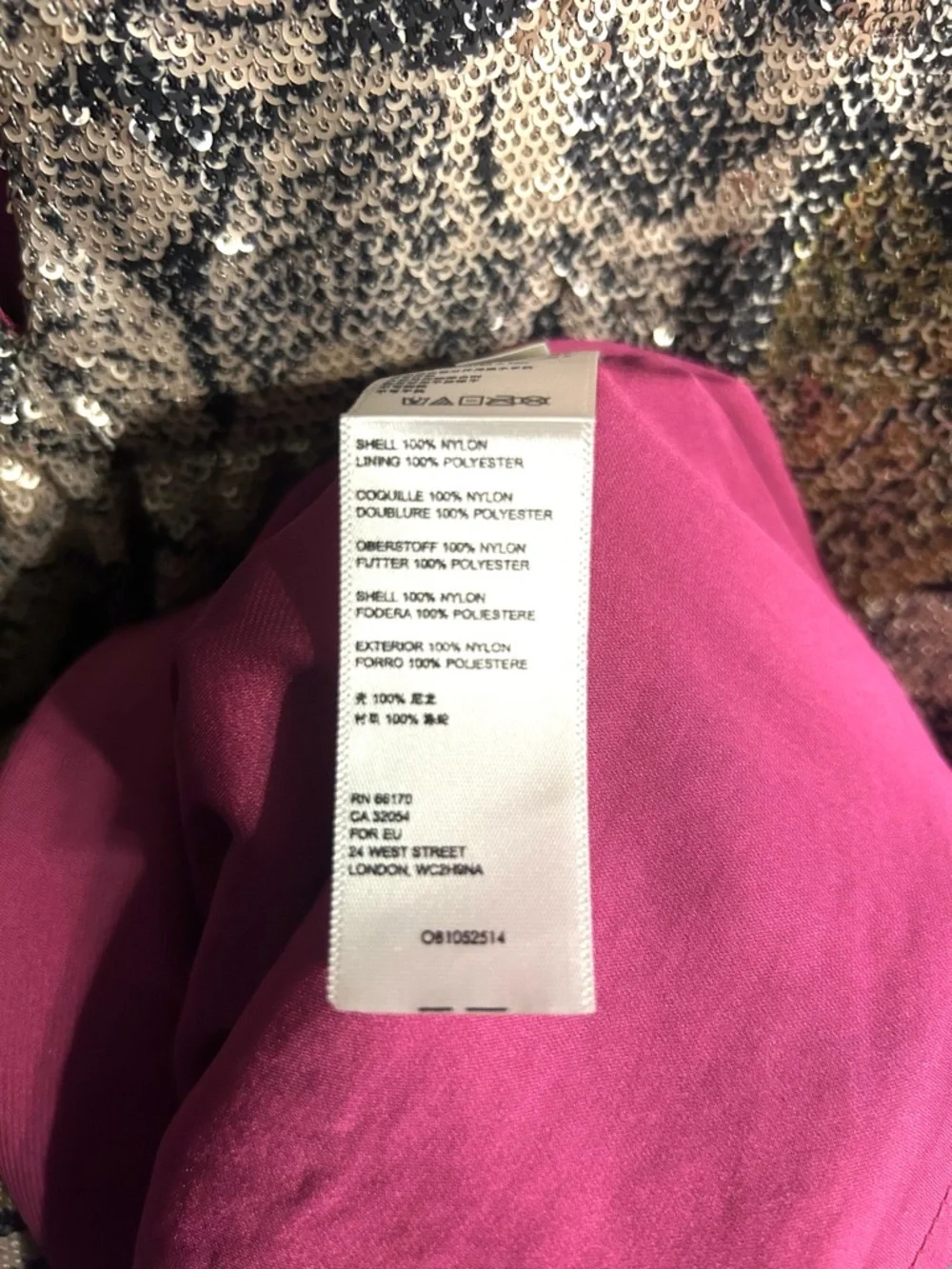 Anthropologie Marie Floral Sequin Puff Sleeve Top 12 Pink Gold Summer Wedding - Picture 6 of 9